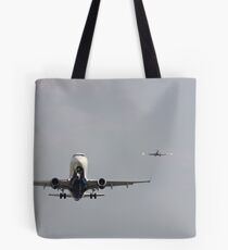 Aircraft coming and going at DCA Tote Bag