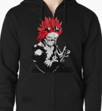red riot Zipped Hoodie
