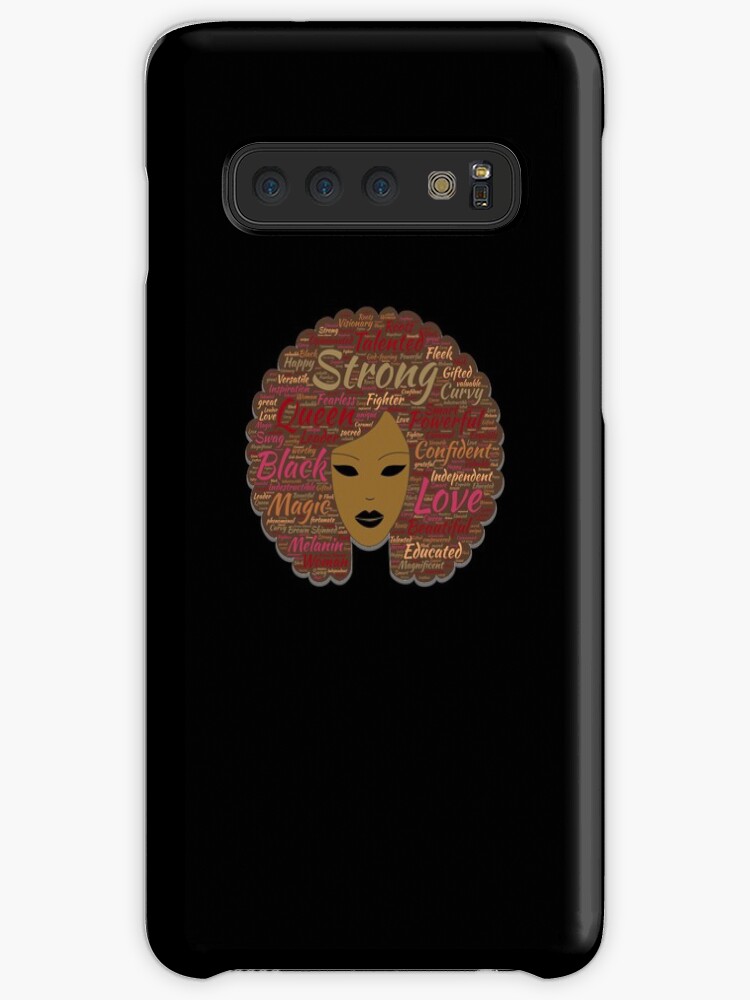 Afro Word Art Black History Month Natural Hair Case Skin For