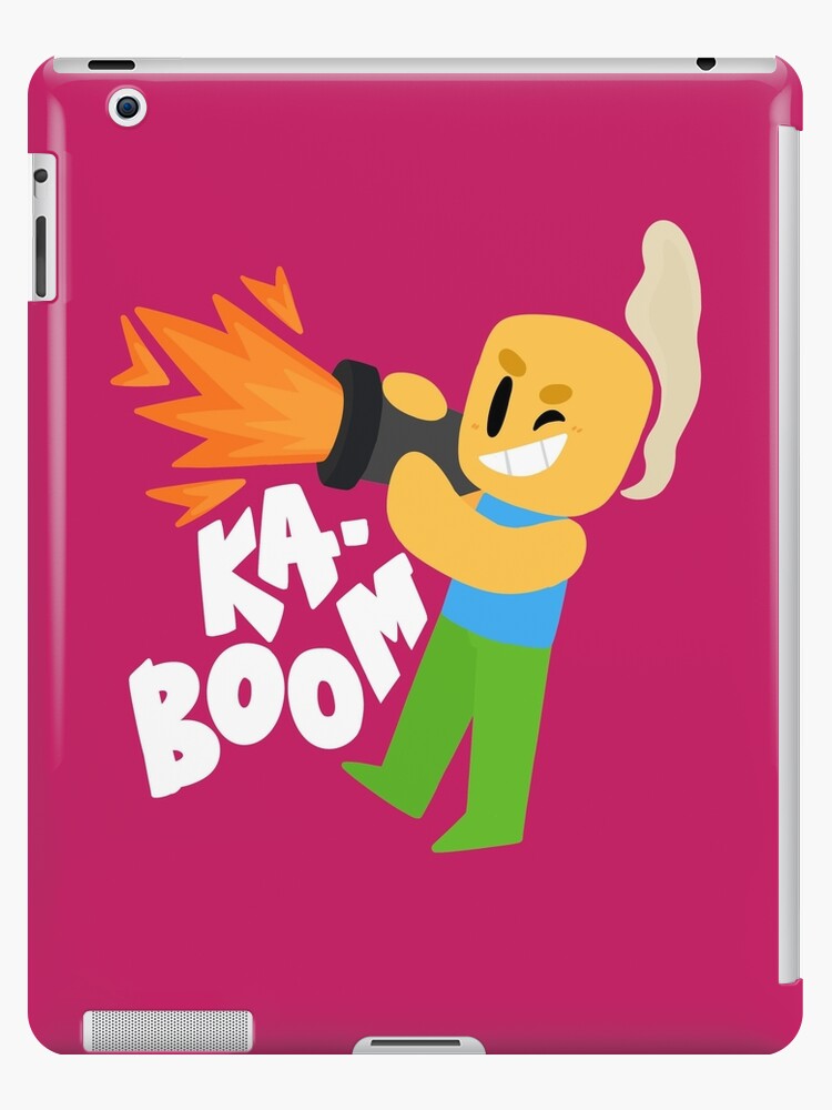 Kaboom Roblox Inspired Animated Blocky Character Noob T Shirt Ipad Caseskin By Smoothnoob - roblox noob hogar redbubble