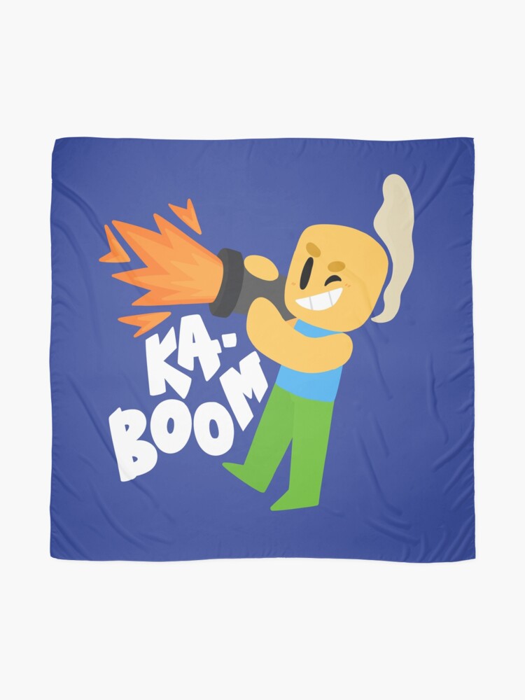 Kaboom Roblox Inspirado Personaje Blocky Animado Noob Camiseta Pañuelo - flamingo scarf roblox