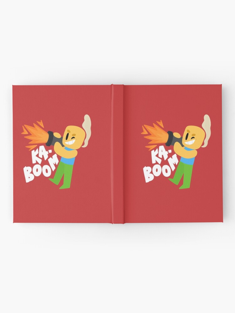 Kaboom Roblox Inspired Animated Blocky Character Noob T Shirt Hardcover Journal - kaboom roblox inspired animated blocky character noob t shirt hardcover journal