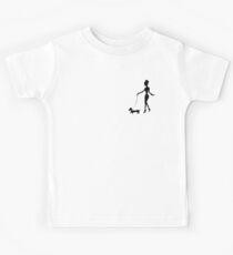 Flaunting The Pooch (peach) - Dachshund Sausage Dog Kids Tee