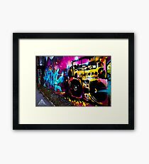 Boombox Graffiti Framed Print