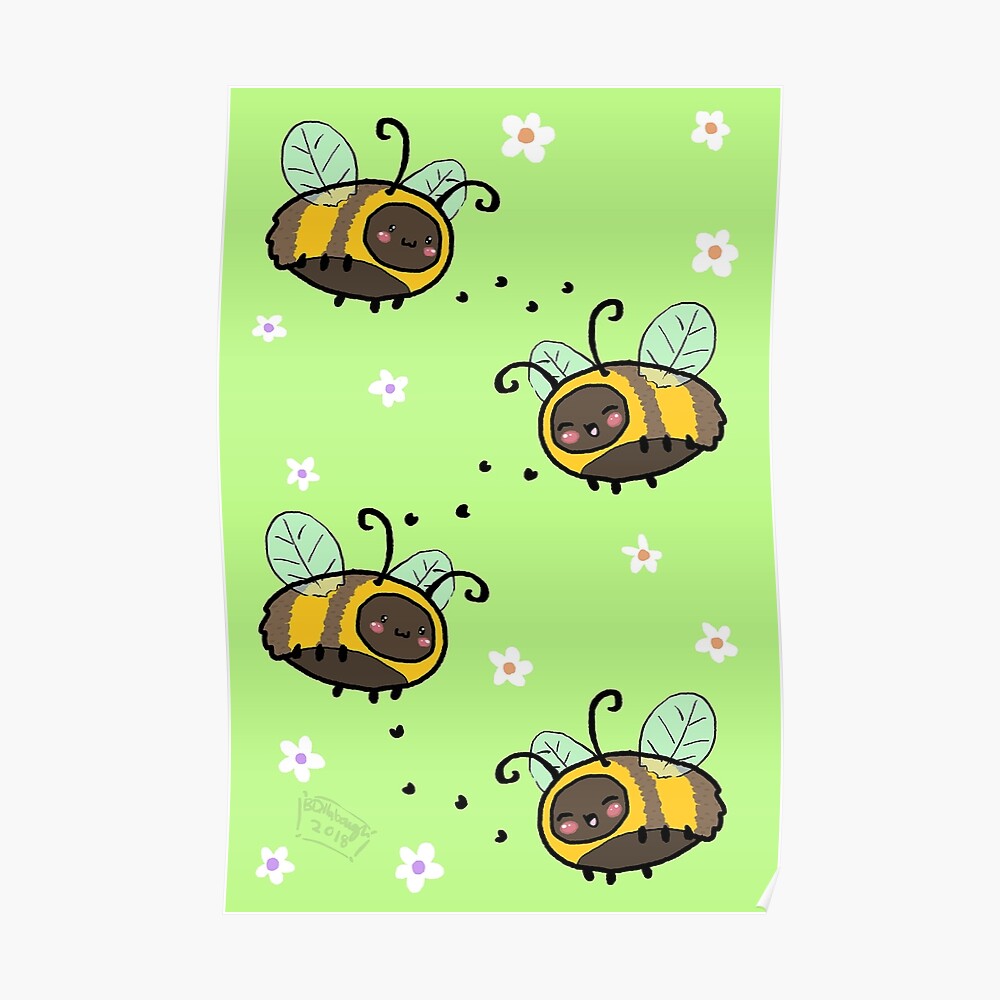 "Süße Honigbiene" Poster von StrawberryBunny Redbubble