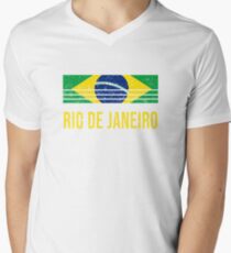 Rio-De-Janeiro Vacation Souvenir Men's V-Neck T-Shirt