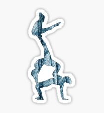 Eine akrobatische Frauengruppe Sticker