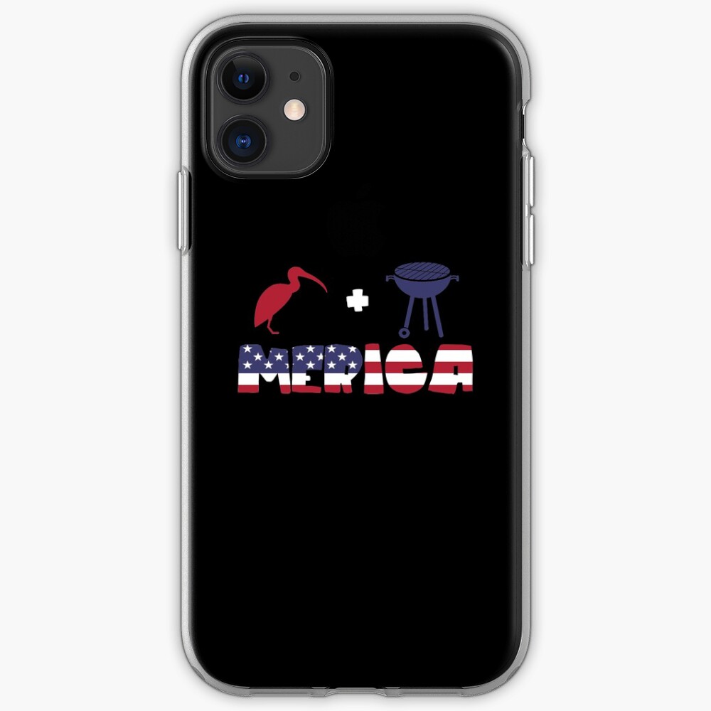 Curlew plus Barbeque Merica American Flag Funda y vinilo para iPhone