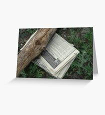 Newspapers Greeting Card