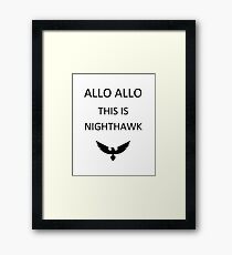 Nighthawk Framed Print
