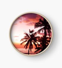 Island Sunset Clock