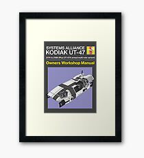 Mass Effect - Kodiak - Owners Manual (Modern) Framed Print