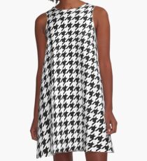 Houndstooth Fußballkleid 1 A-Linien Kleid