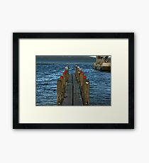 Pier Review? Framed Print