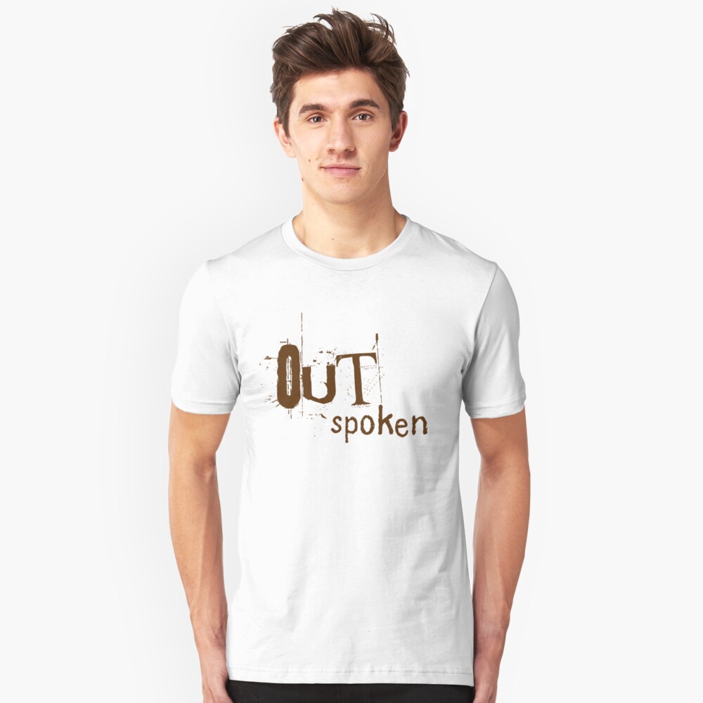 OUTSpoken (on light) Slim Fit T-Shirt