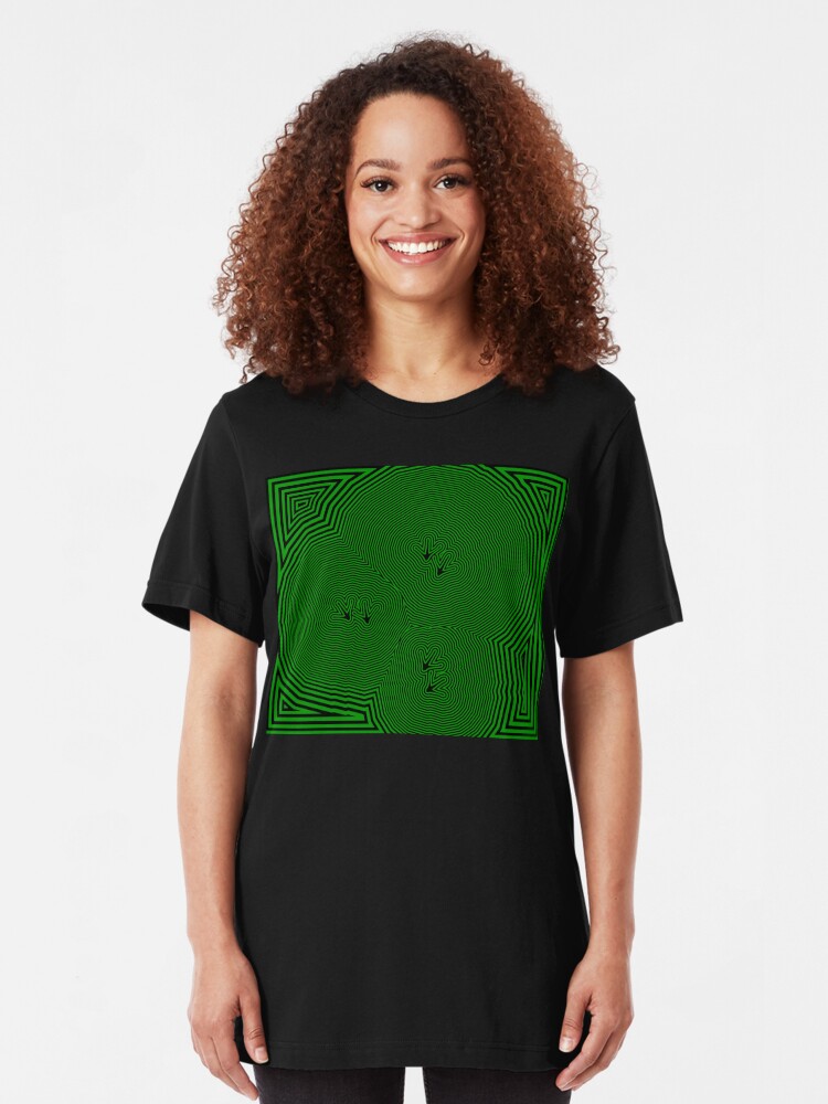 Alternate view of Chickenfeet - Green Slim Fit T-Shirt