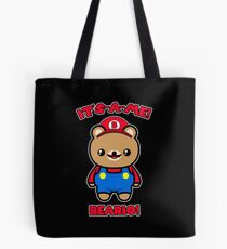 Bear Cute Funny Kawaii Mario Parody Tote Bag