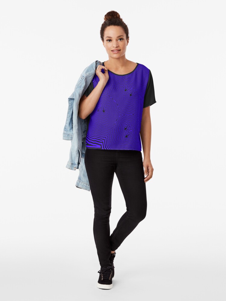 Alternate view of Chickenfeet - Blue Chiffon Top