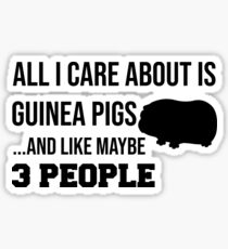 Cute Guinea Pig Lover Shirt for Men Women Sticker