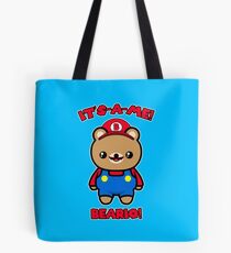 Bear Cute Funny Kawaii Mario Parody Tote Bag