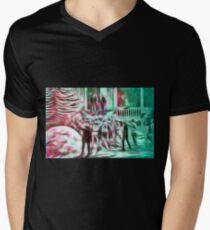 Montreal vintage fantasy picture Men's V-Neck T-Shirt