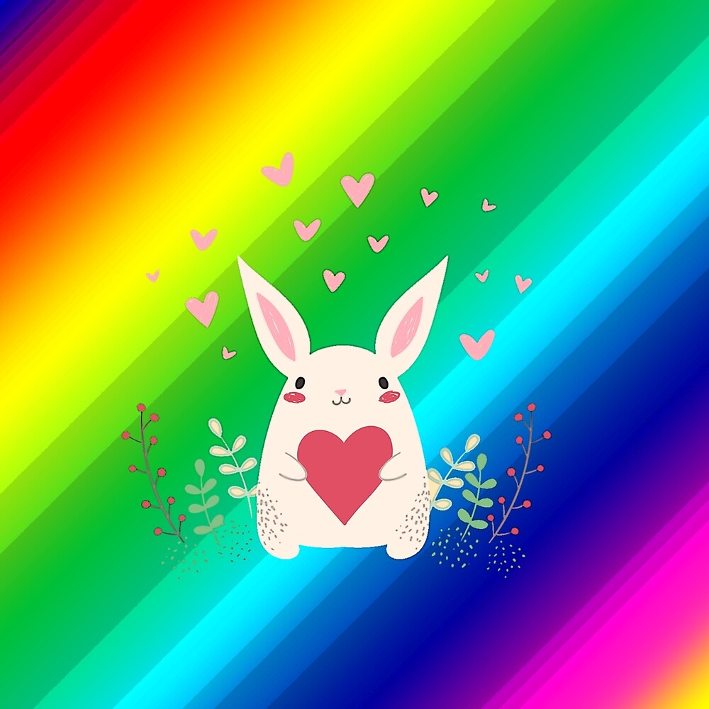 rainbow chax bunny