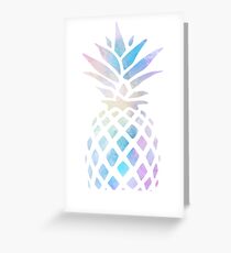 Cute water color pinapple Greeting Card