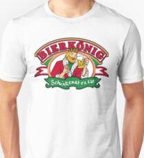 Bierkönig Zurück Drucken Unisex T-Shirt