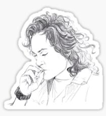 Billy smoking Sticker