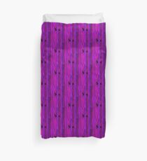Purple Wooden Shim Duvet Cover