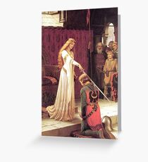 Guinevere schafft einen Ritter Grußkarte