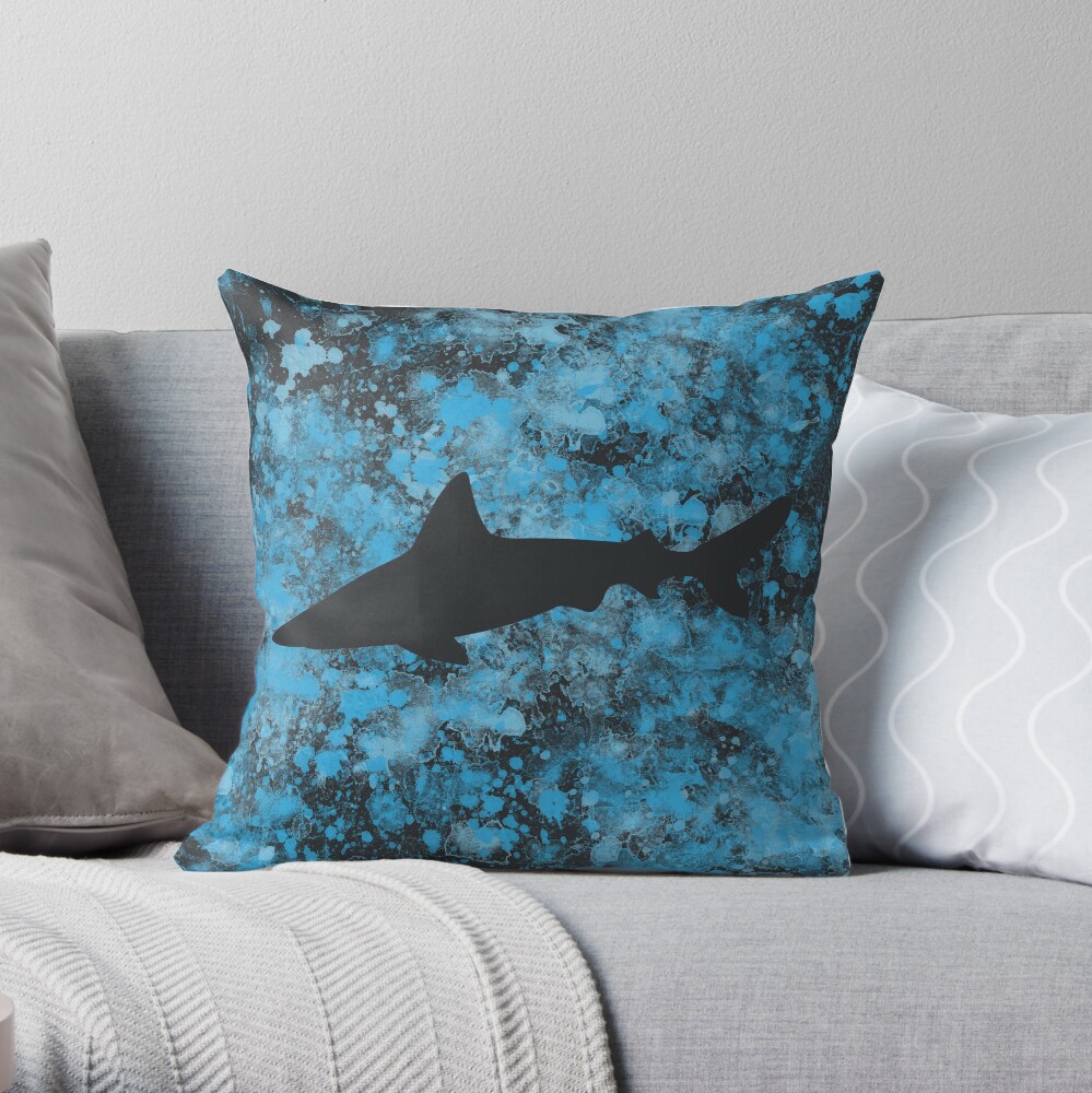 shark throw pillow