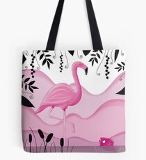 Pink Flamingo Tote Bag