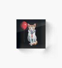 Cat Clown Kitten Acrylic Block