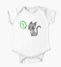 Body de manga corta para bebé Gato