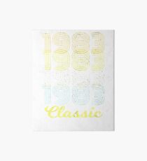 Born in 1983 Vintage Art Board Print