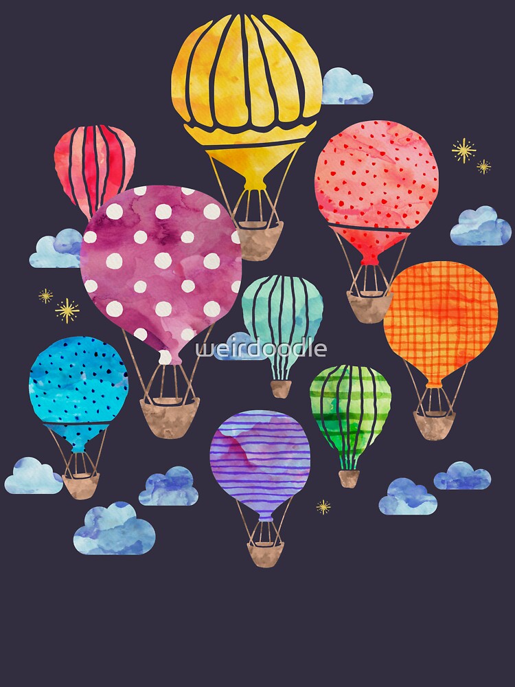 Hot Air Balloon Night by weirdoodle