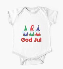 Gott Jul Tomte Nisse Skandinavische Merry Chistmas Gnomes Elves Baby Body Kurzarm