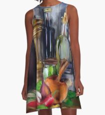 Salad Dressing A-Line Dress