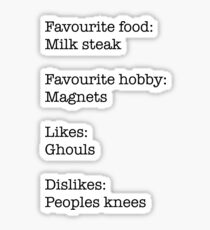 Milk Steak Design Sticker
