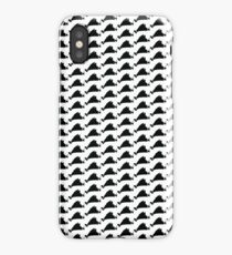 Black Martha's Vineyard Island pattern iPhone Case