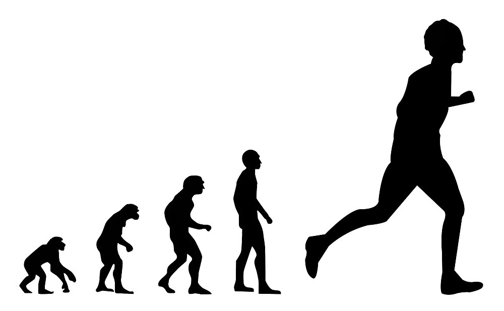 Human Evolution Running « Evolution Running » par wunderartig | Redbubble