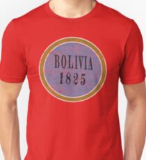 Vintage Bolivia Independence day T-shirt Unisex T-Shirt