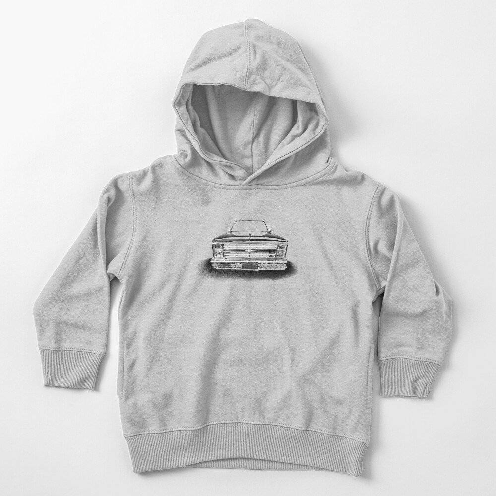 Chevy Silverado Square body pickup 1 - black Toddler Pullover Hoodie