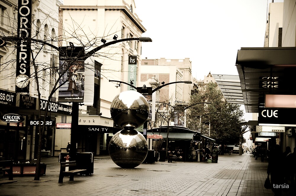 "The Silver Balls in Rundle Mall" by tarsia Redbubble