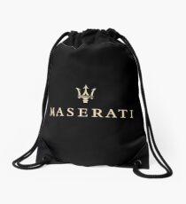 gold maserati Drawstring Bag