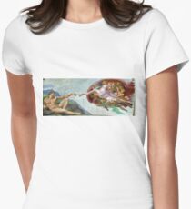 creation of adam Women's Fitted T-Shirt