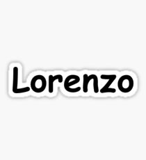 Font Name Lorenzo Sticker