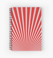 Red Japanisches Minimal Design Spiralblock