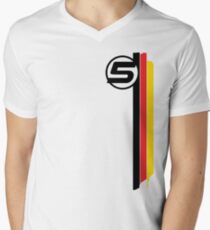 Vettel 5 - Helmet design Men's V-Neck T-Shirt